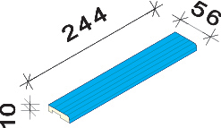 Маркировочный элемент Interbau 244x56, арт. 3195 RH C